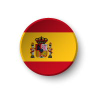 Spanish flag circular icon