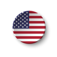 US flag circular icon