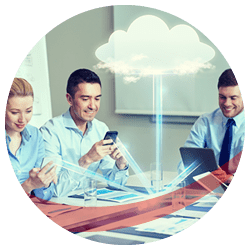 Users connected by smartphone and tablet to our TelOnline CloudPBX