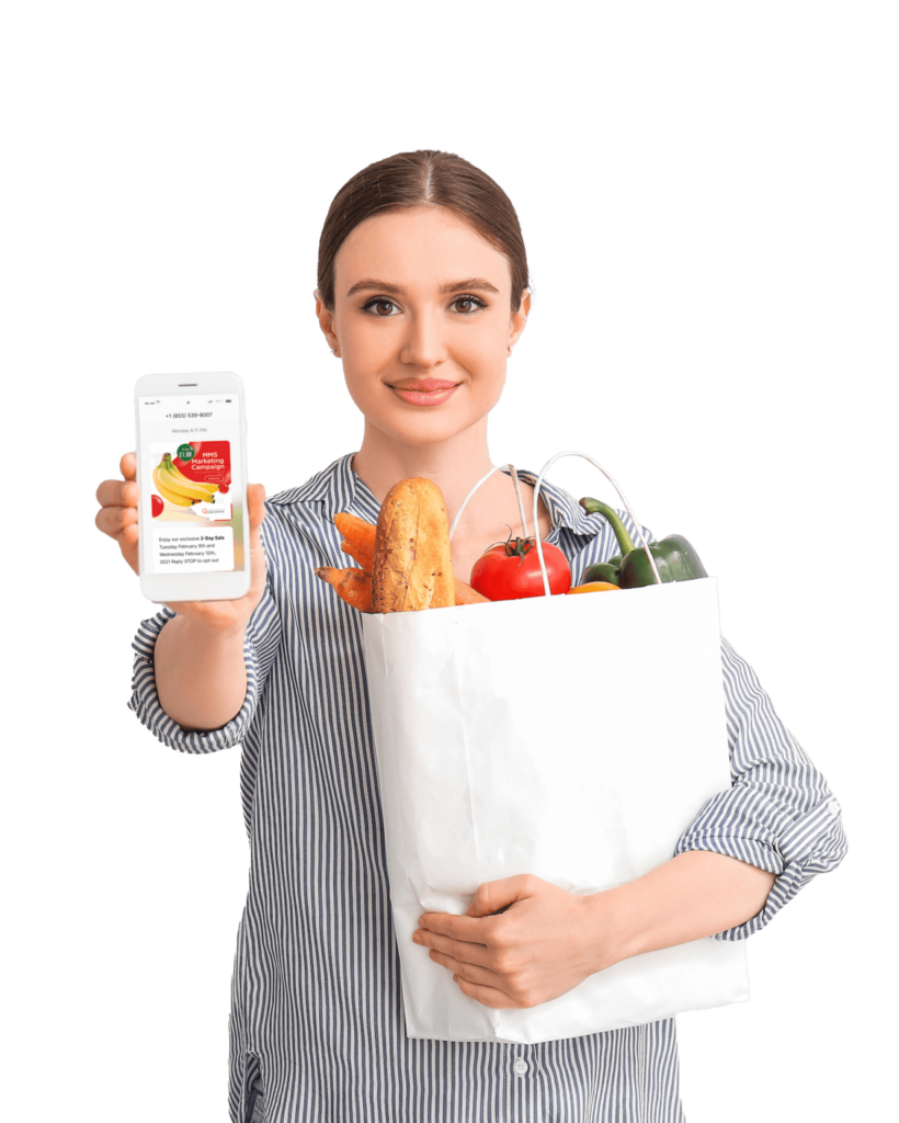 Shopper Direct's SMS-MMS digital solution for grocery stores: Boost customer retention and increase sales with targeted promotions and loyalty rewards